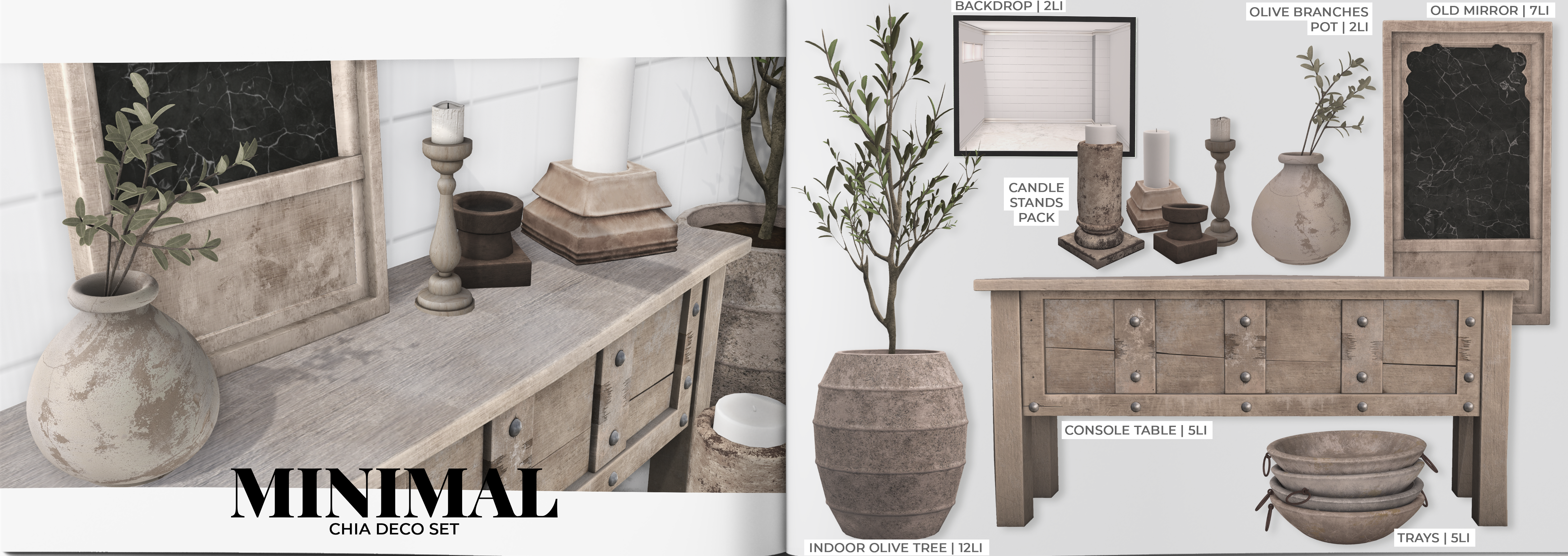 Minimal – Chia Deco Set