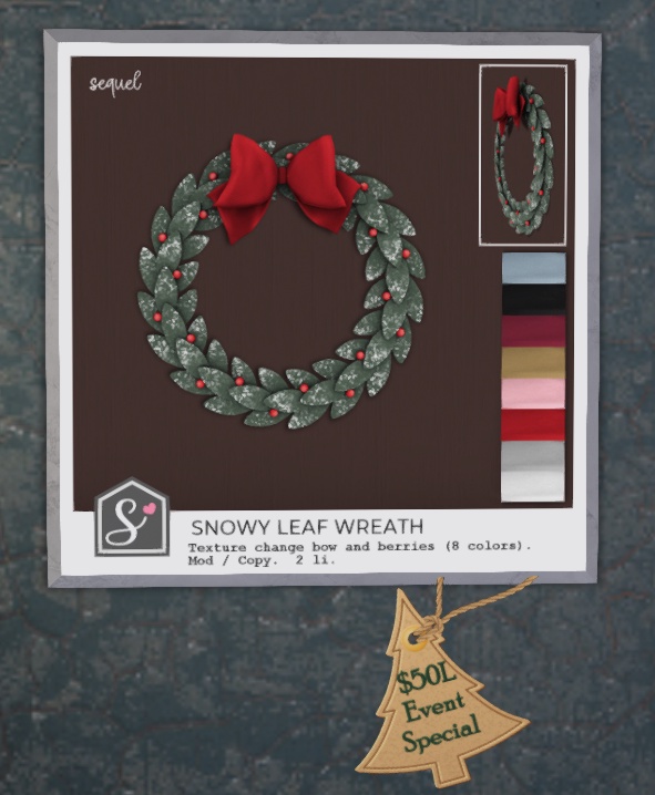 Sequel – Snowy Leaf Wreath