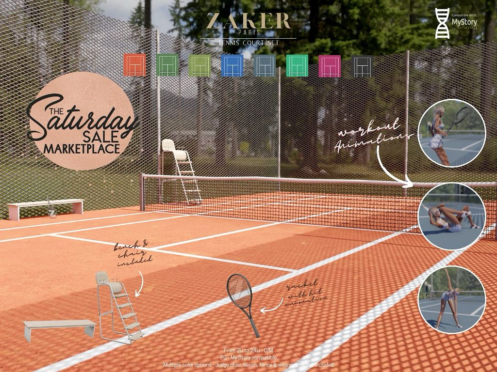 Zaker – Tennis Court Set