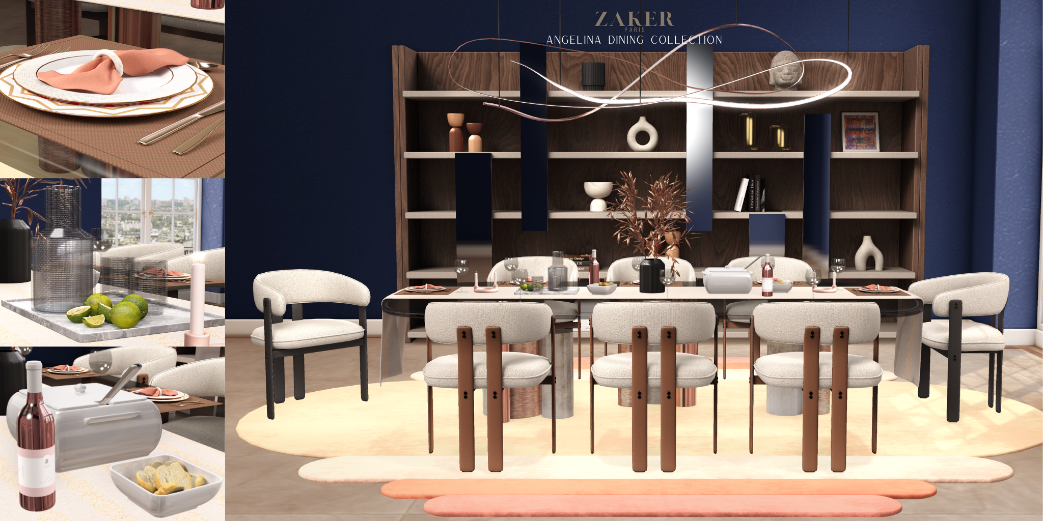 Zaker – Angelina Dining Collection