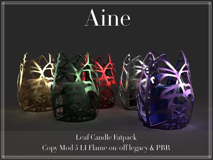 Aine – Leaf Candle