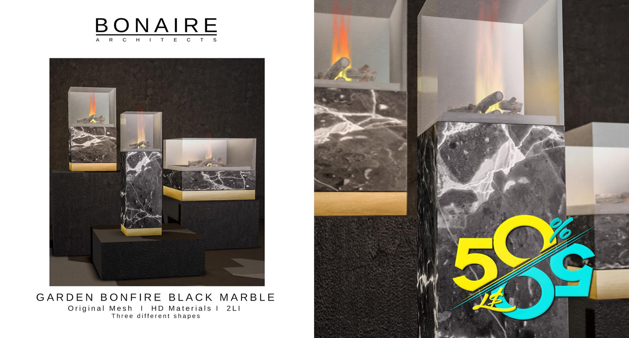 Bonaire Architects – Garden Bonfire Black Marble