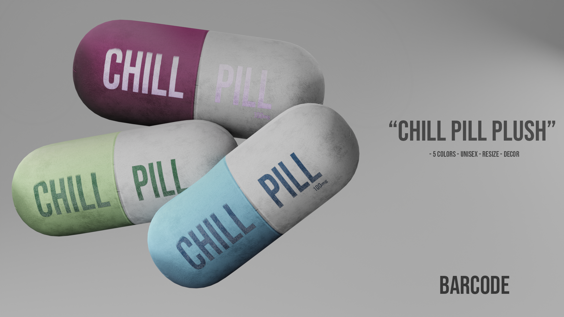 Barcode – Chill Pill Plush