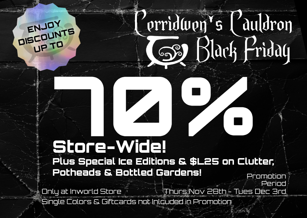 Cerridwen’s Cauldron – Store Wide Sale