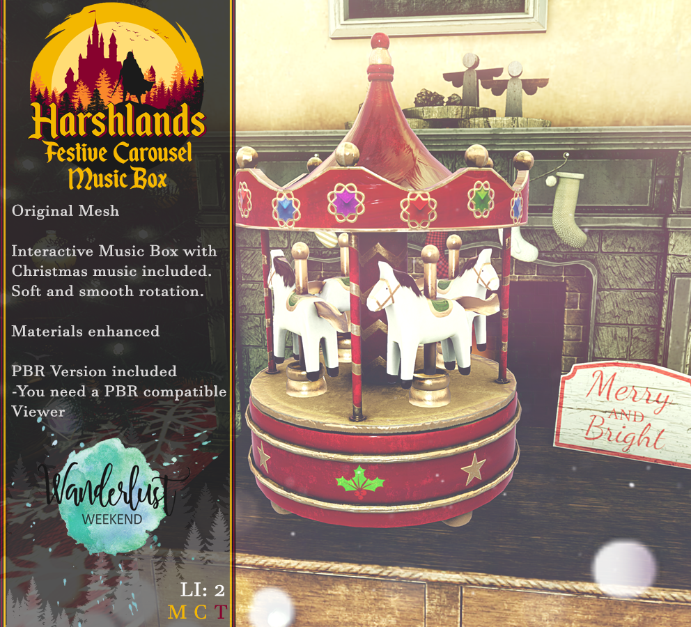 Harshlands – Festive Carousel Music Box