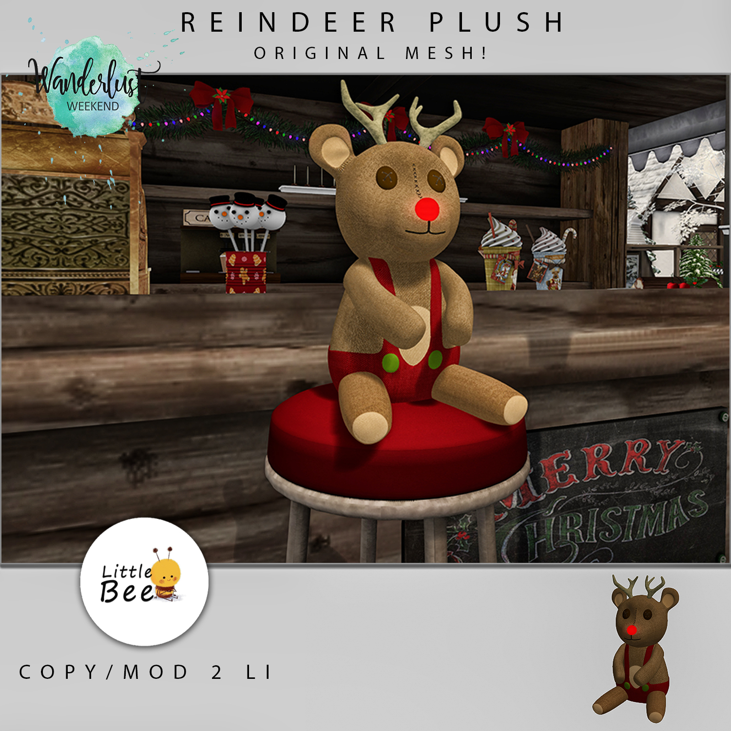 Little Bee – Reindeer Plush