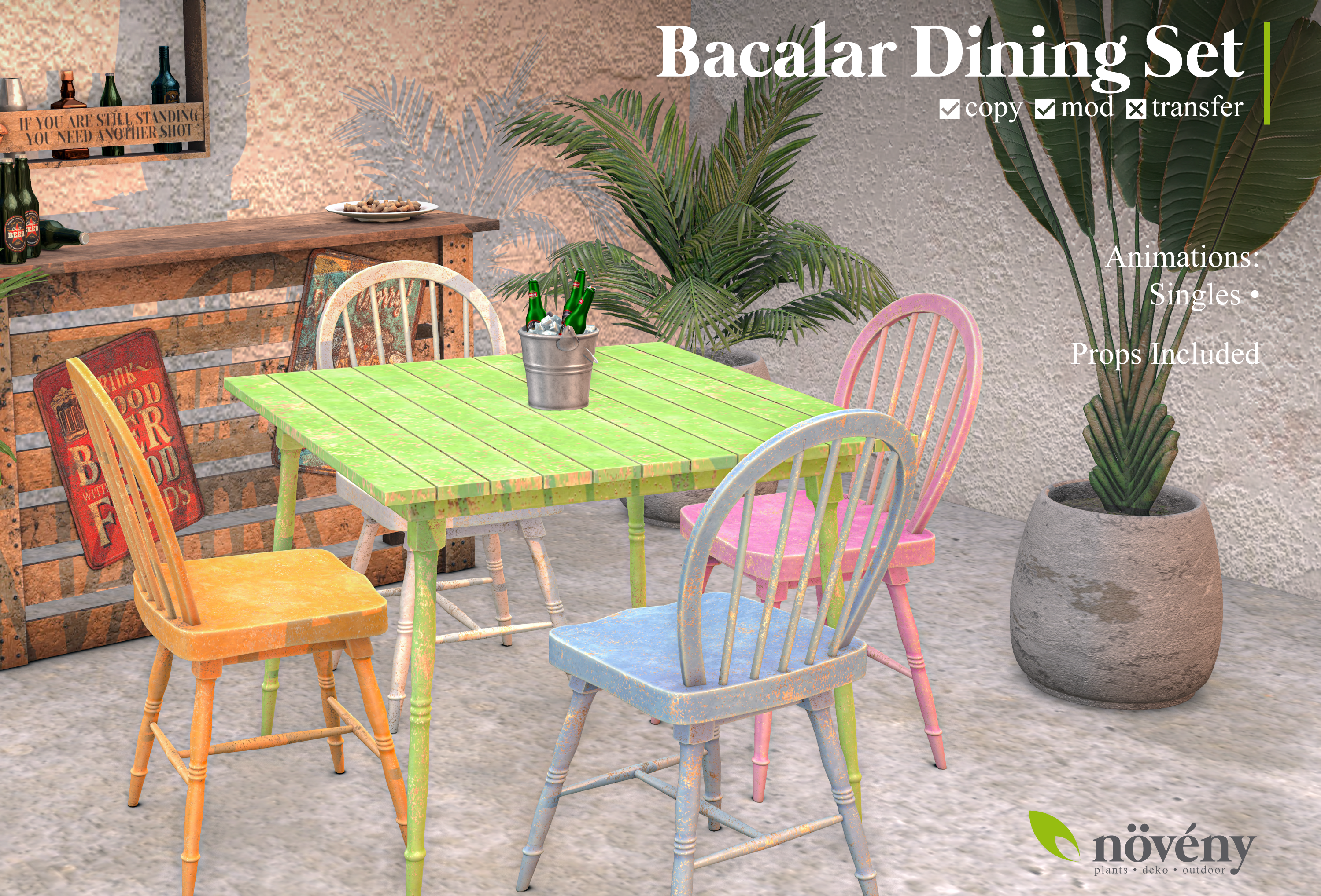 Növény – Bacalar Dining Set 