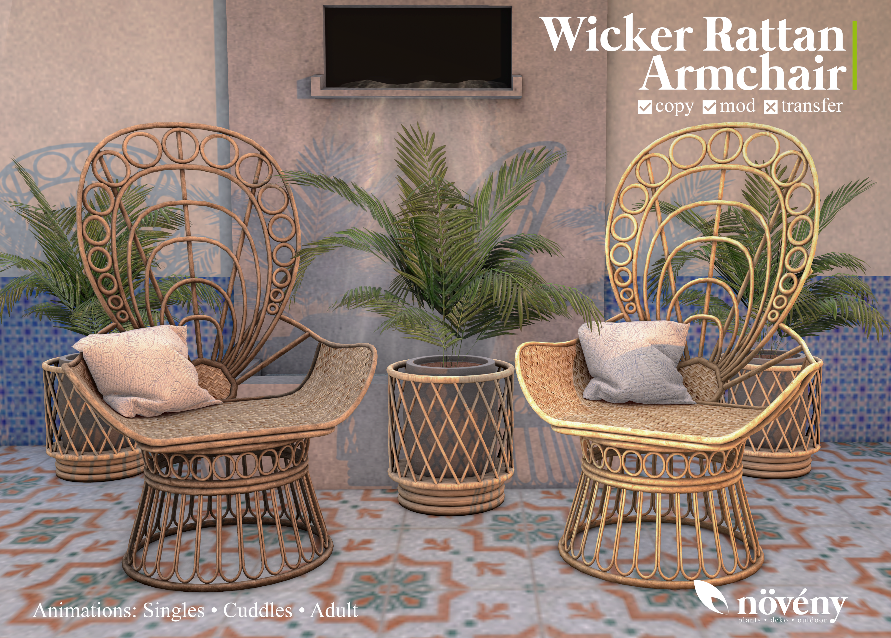 Növény – Wicker Rattan Armchair – FIFTY FIFTY