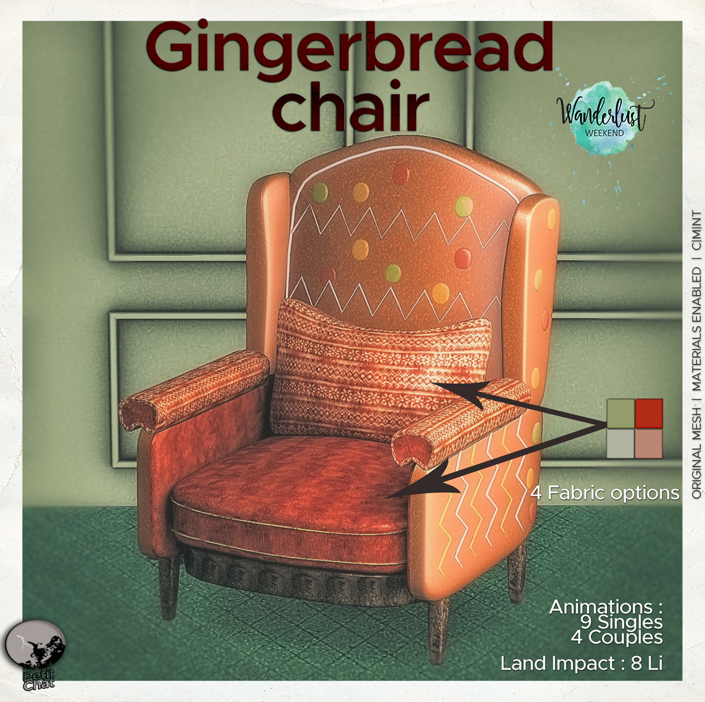 Petit Chat – Gingerbread Chair and House