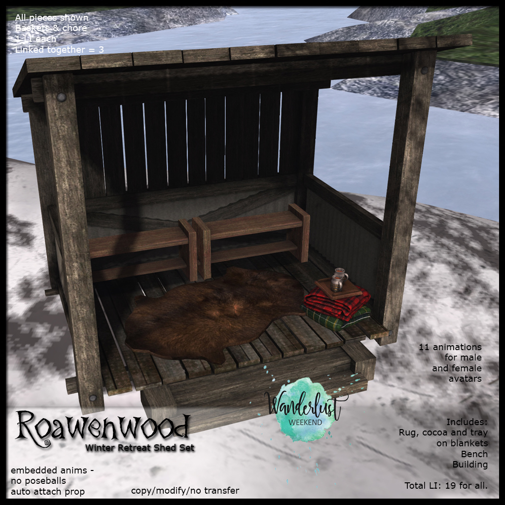 Roawenwood – Winter Retreat Shed Set