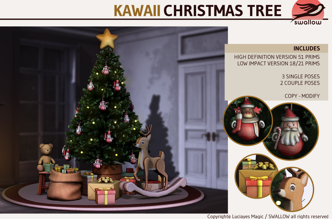 Swallow – Kawaii Christmas Tree 