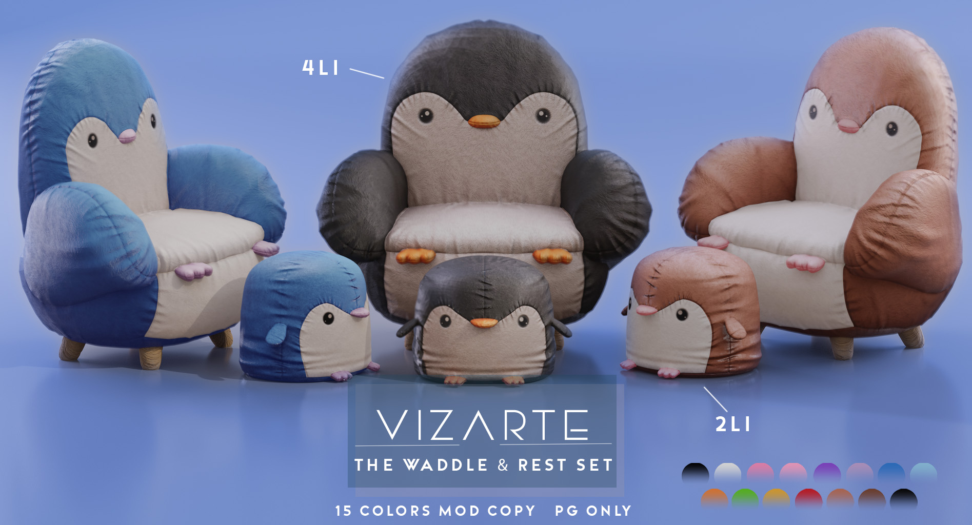 Vizarte – The Waddle Rest Set