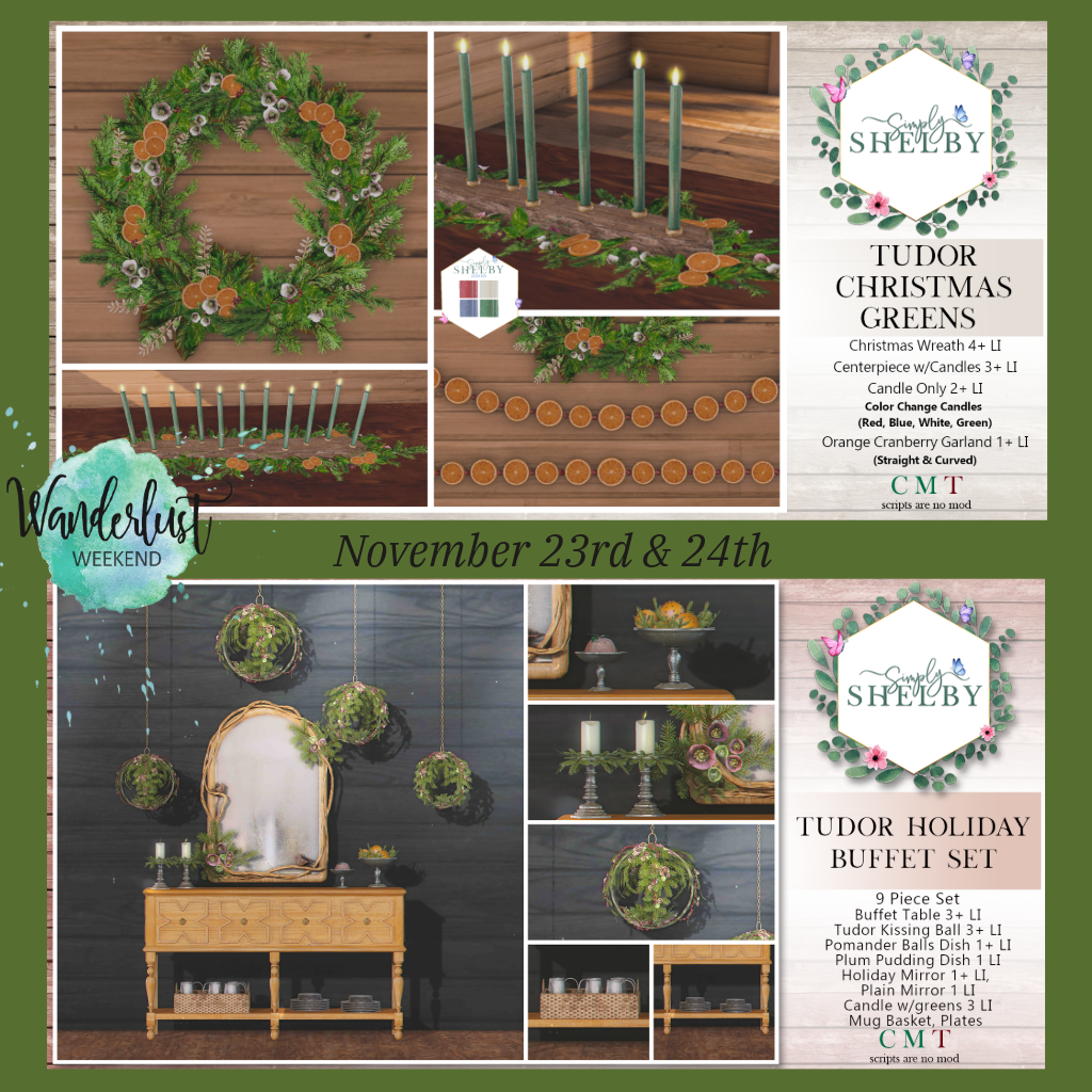 Simply Shelby – Tudor Christmas Greens & Buffet