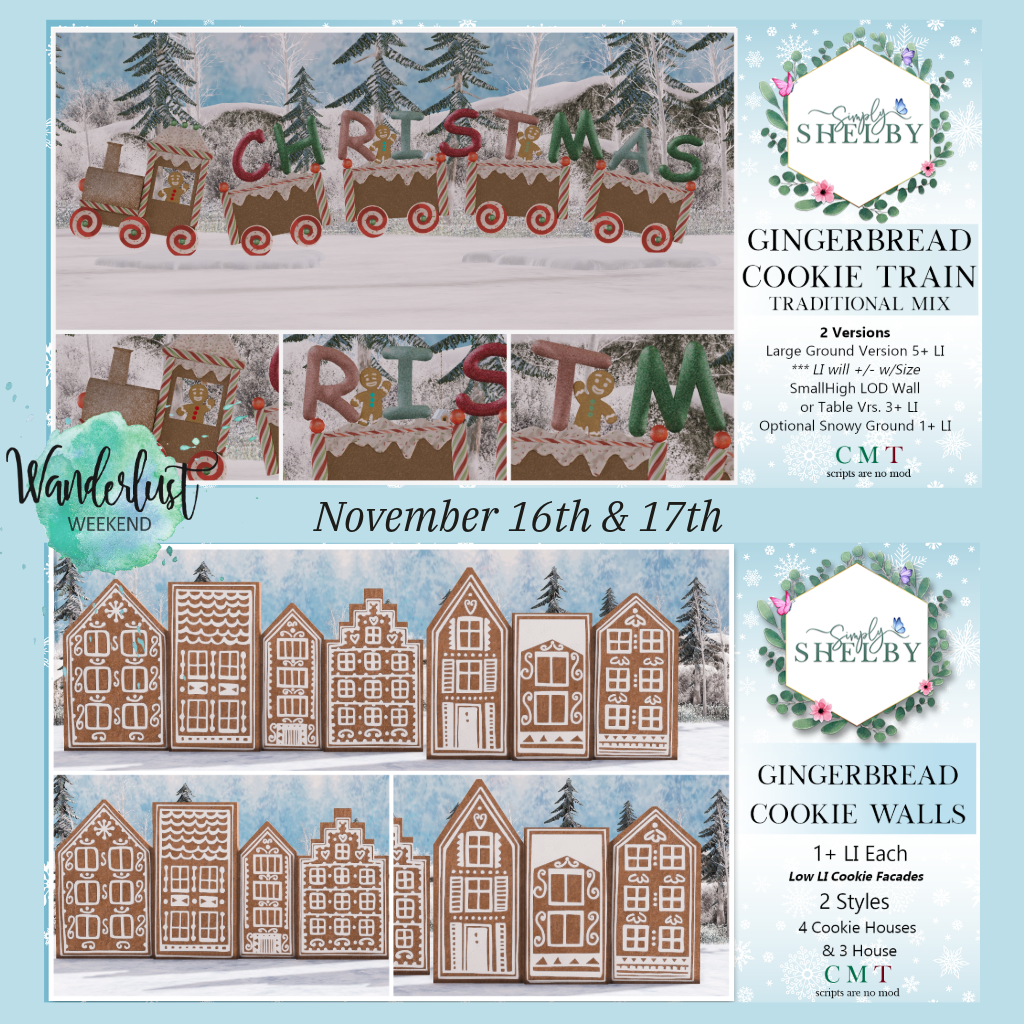 Simply Shelby – Gingerbread Cookie Walls & Train