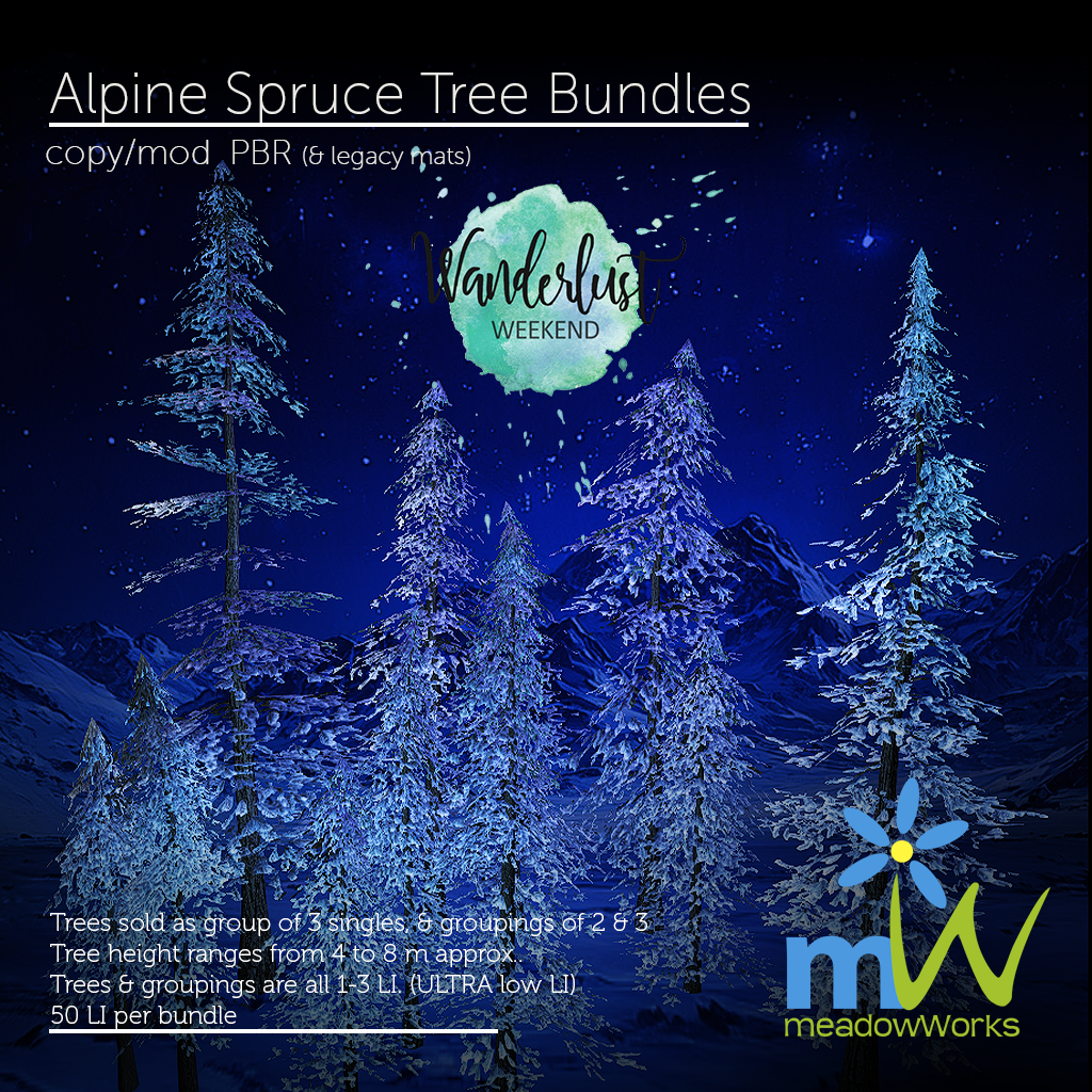 MeadowWorks – Alpine Spruce Trees