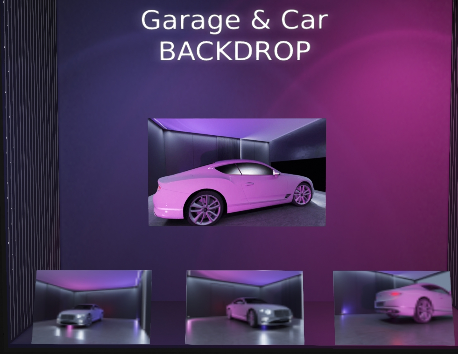 Gruwcreations – Garage Car Backdrop