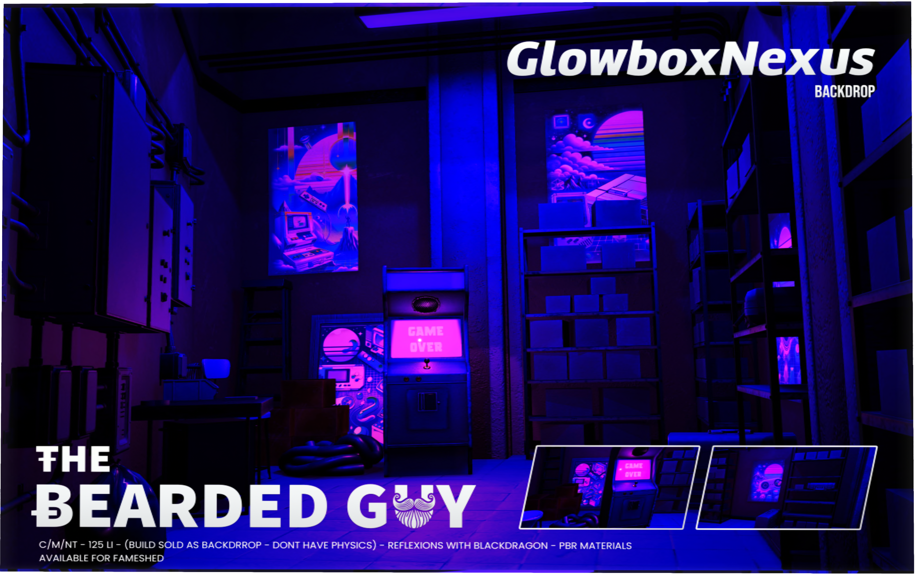 The Bearded Guy – Glowbox Nexus Backdrop