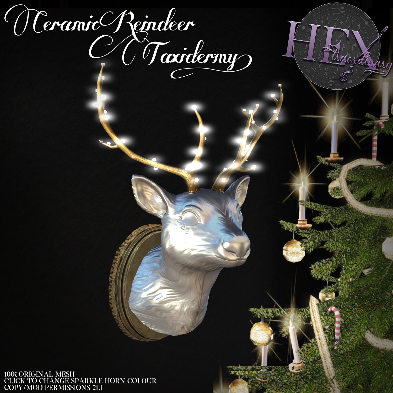 HEXtraordinary – Ceramic Reindeer Taxidermy