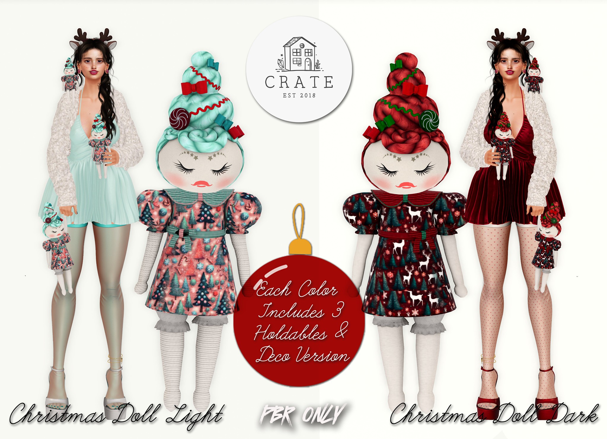 Crate – Christmas Doll