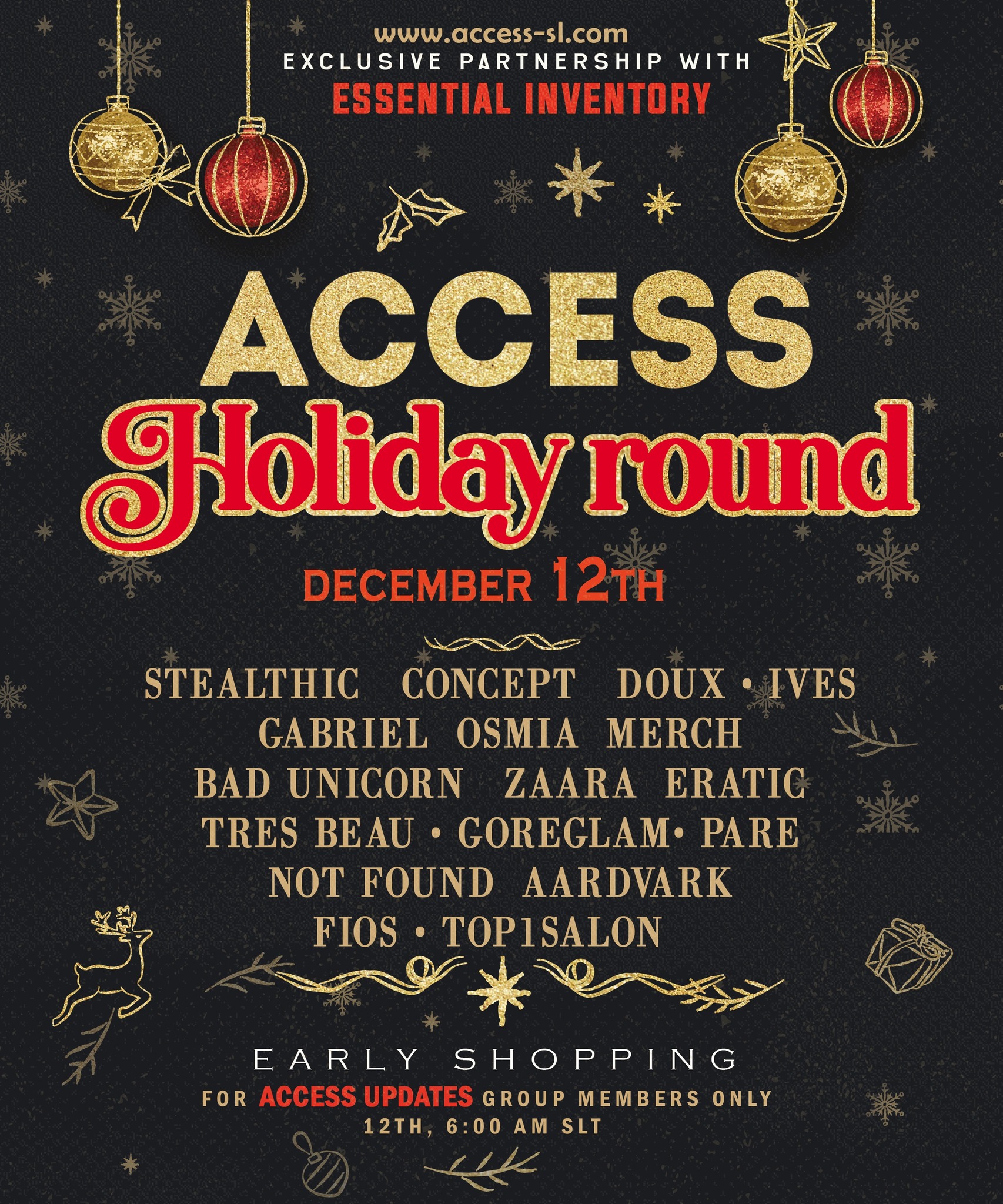 Press Release – ACCESS Event – Holiday Edition – December 2024