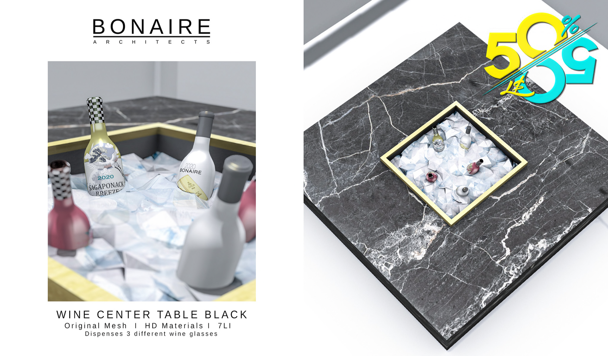 Bonaire – Wine Center Table