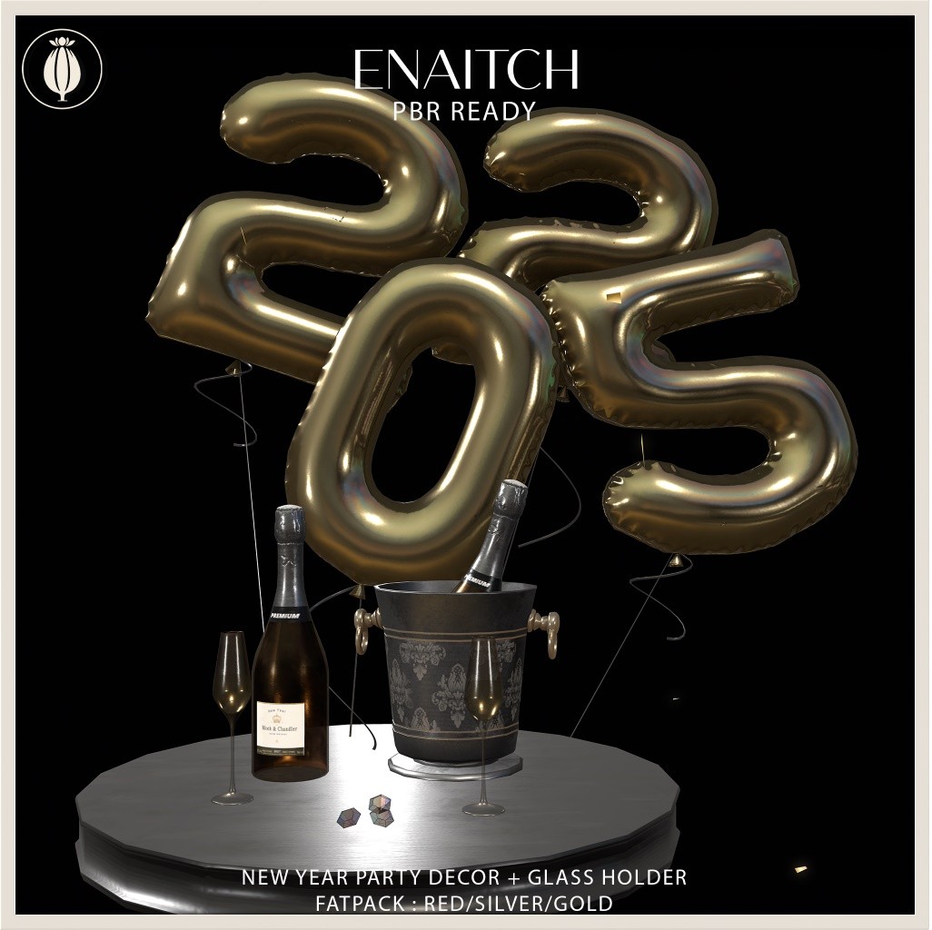 Enaitch – New Year Party Decor, Glass Holder