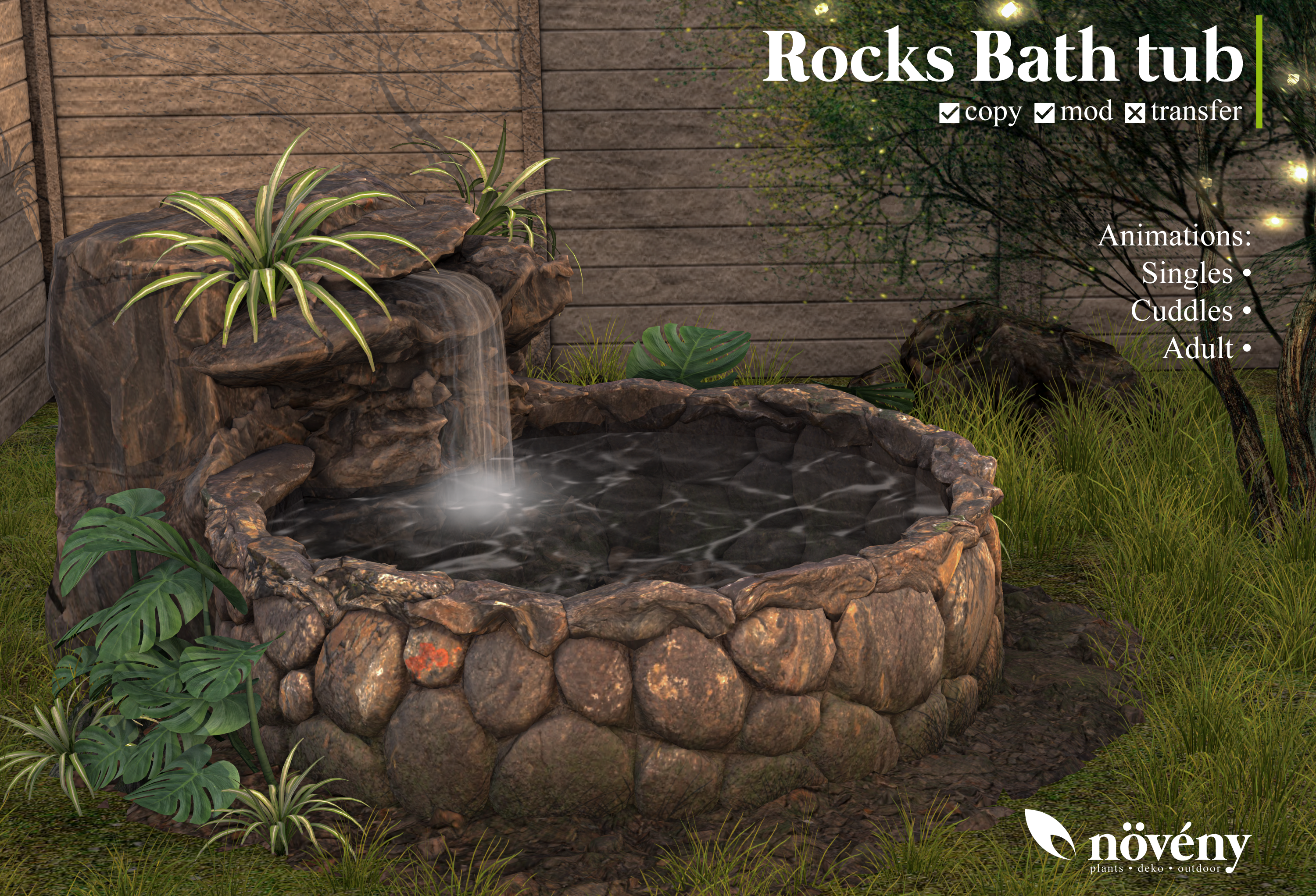 Noveny – Rocks Bath Tub