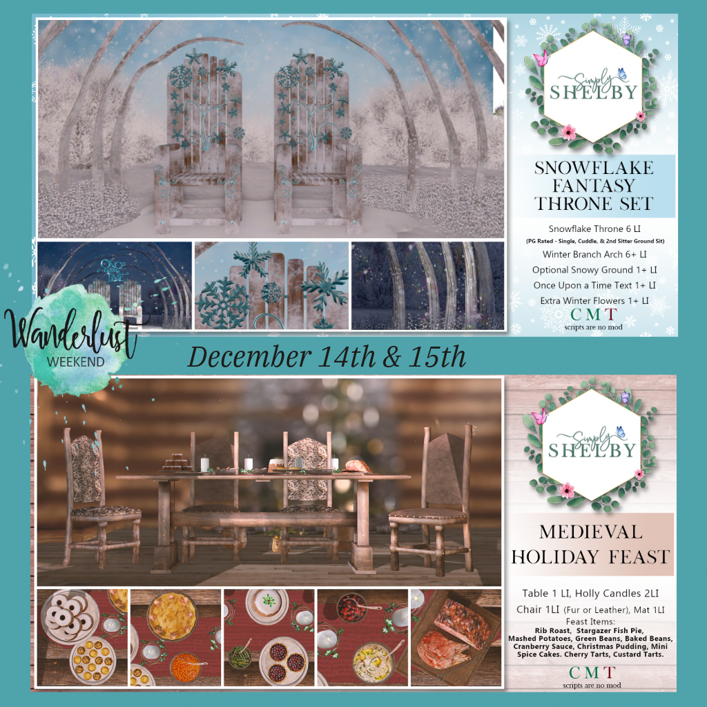 Simply Shelby – Medieval Feast & Snowflake Throne