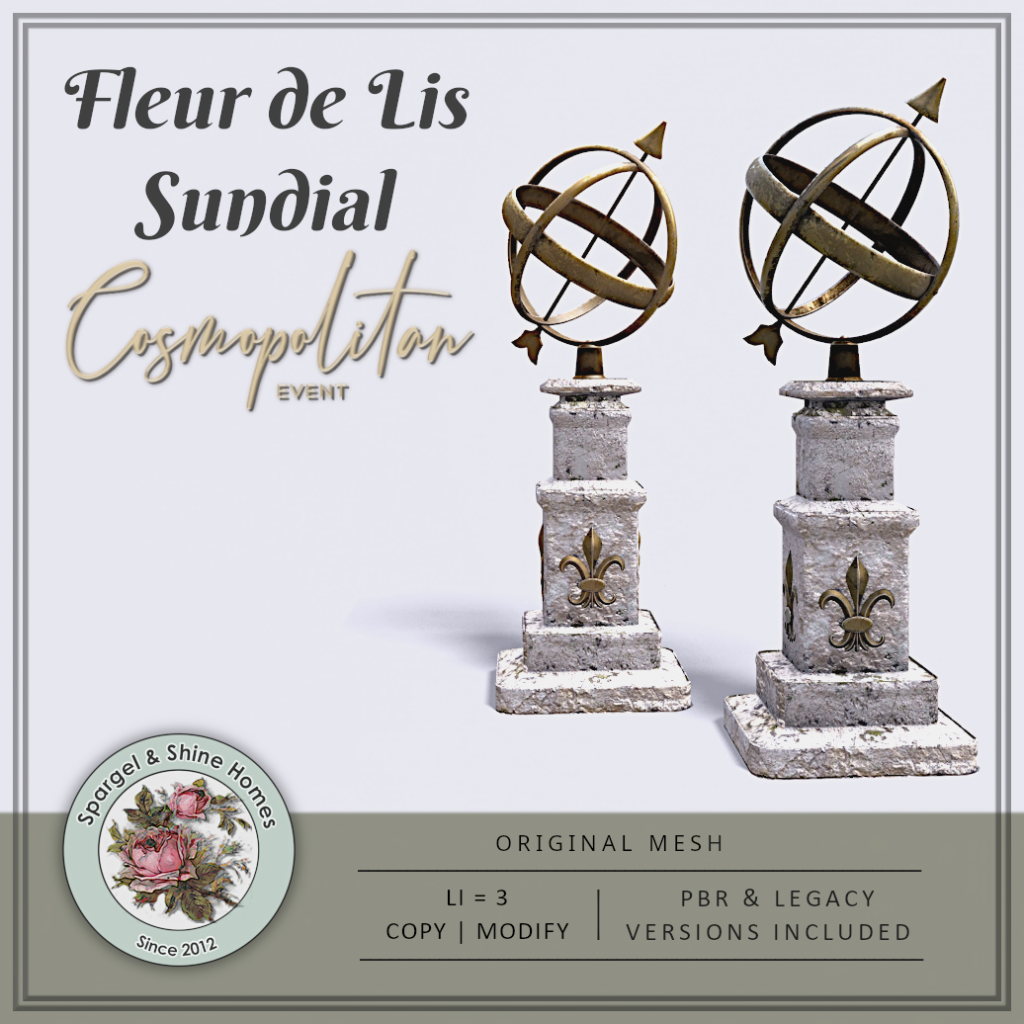 Spargel & Shine – Fleur de Lis Sundial