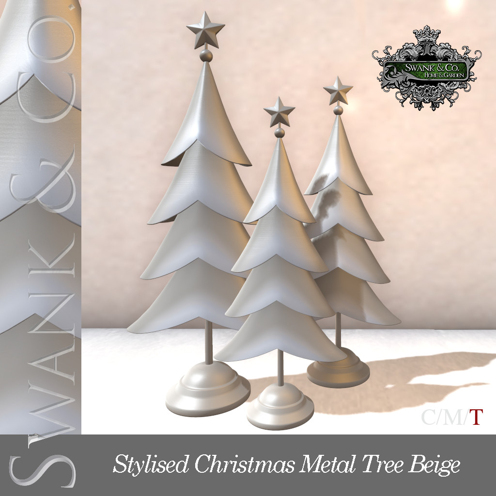 SWANK & Co. – Stylised Christmas Metal Tree