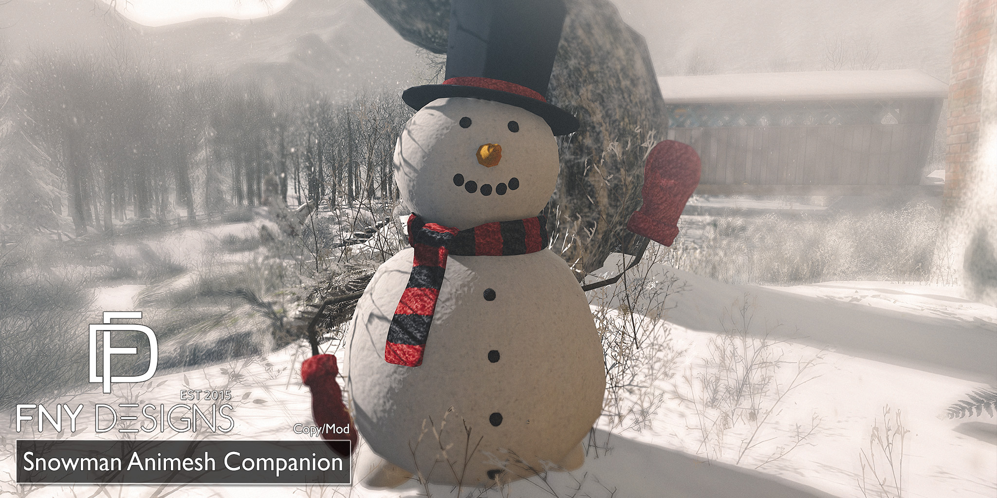 FNY Designs – Snowman Animesh Companion