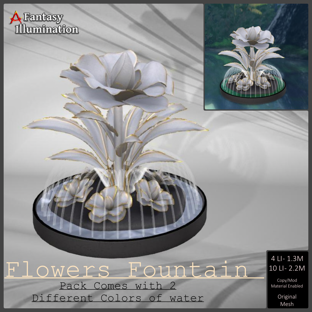 Fantasy Illumination – Flowers Fountain – 20% Off