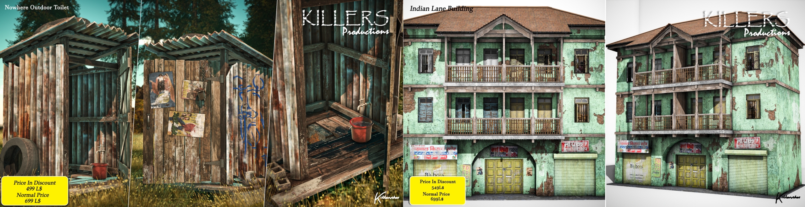 Killers Productions – Nowhere Outdoor Toilet & Indian Lane Building