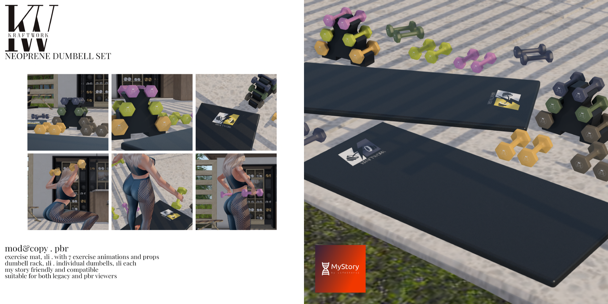 Kraftwork – Neoprene Dumbell Set