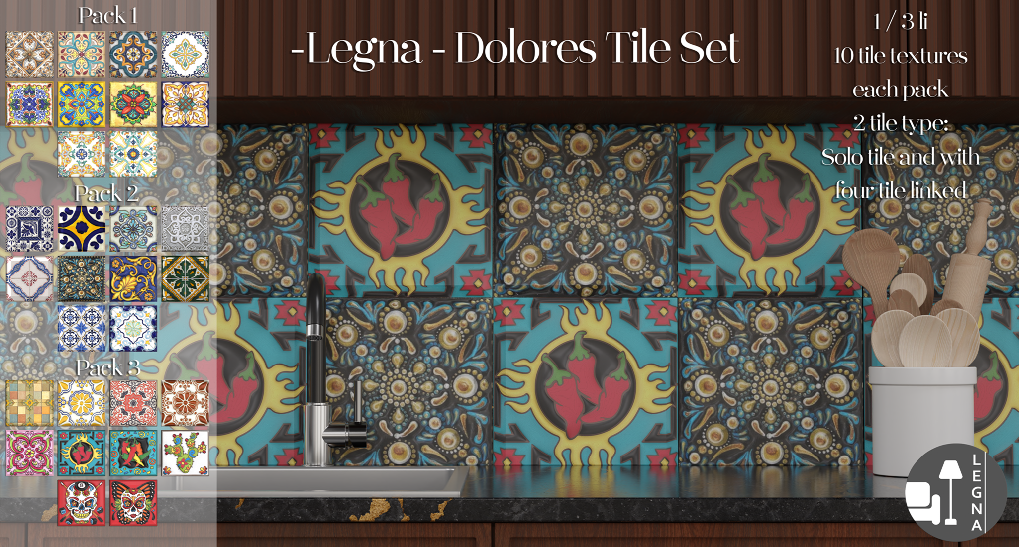 Legna – Dolores Tile Set