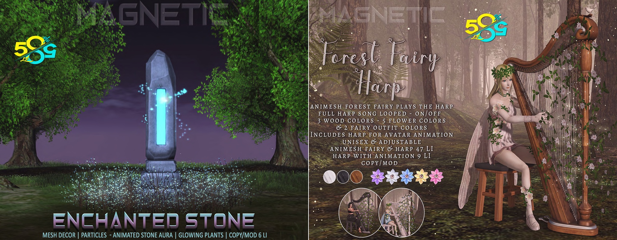 Magnetic – Enchanted Stone & Forest Fairy Harp