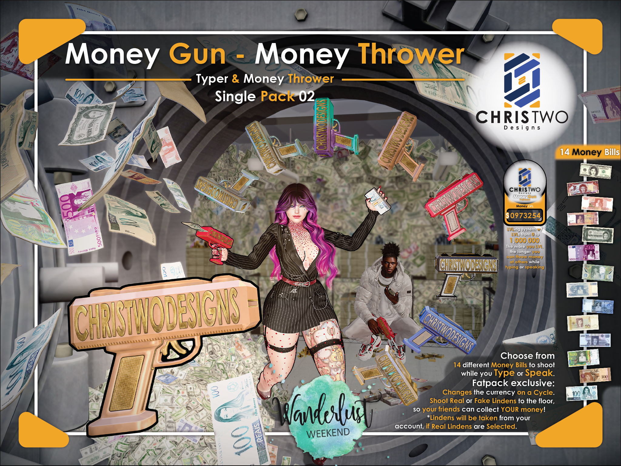 Chris Two Designs – Money Gun