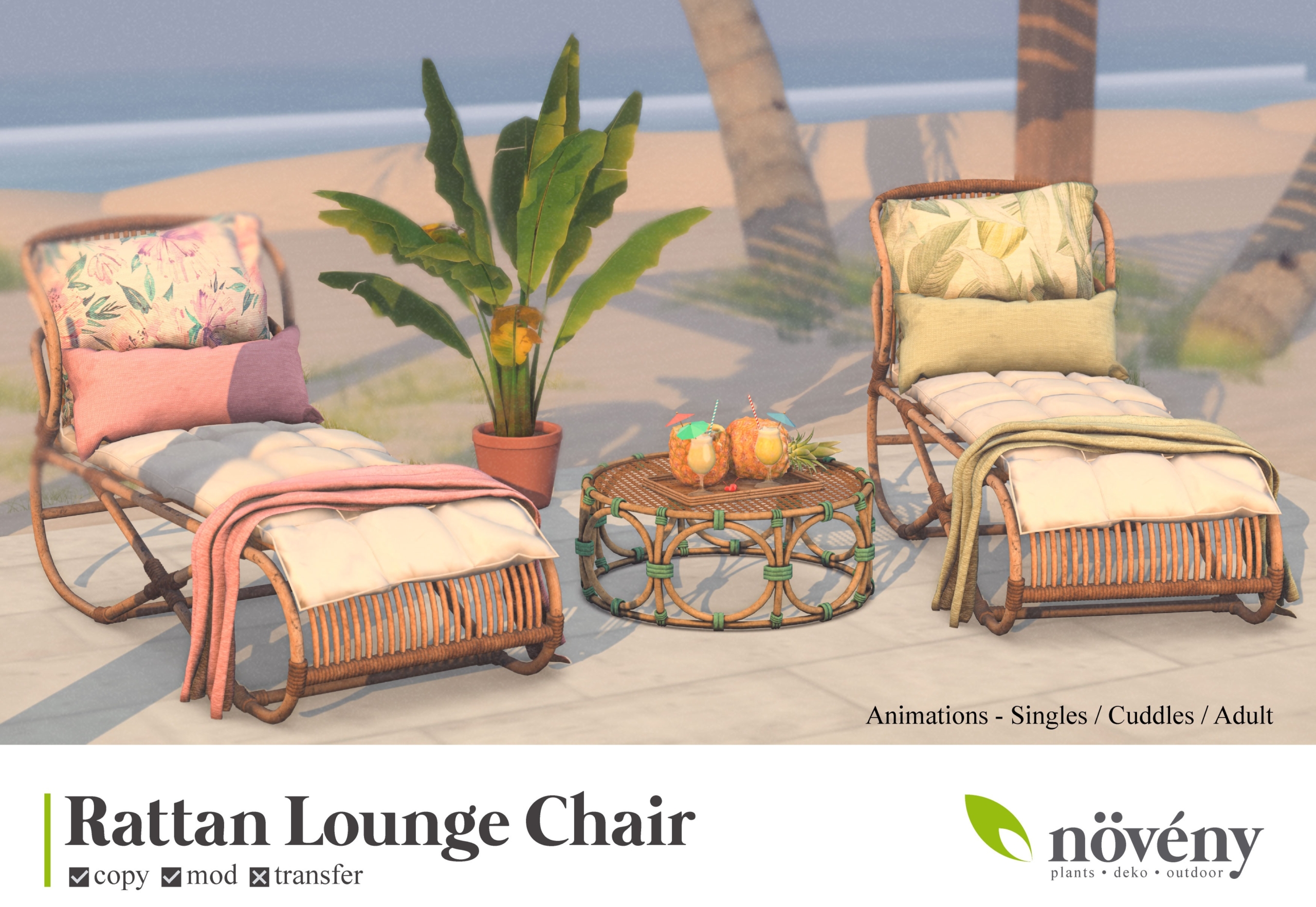 Noveny – Rattan Lounge Chair