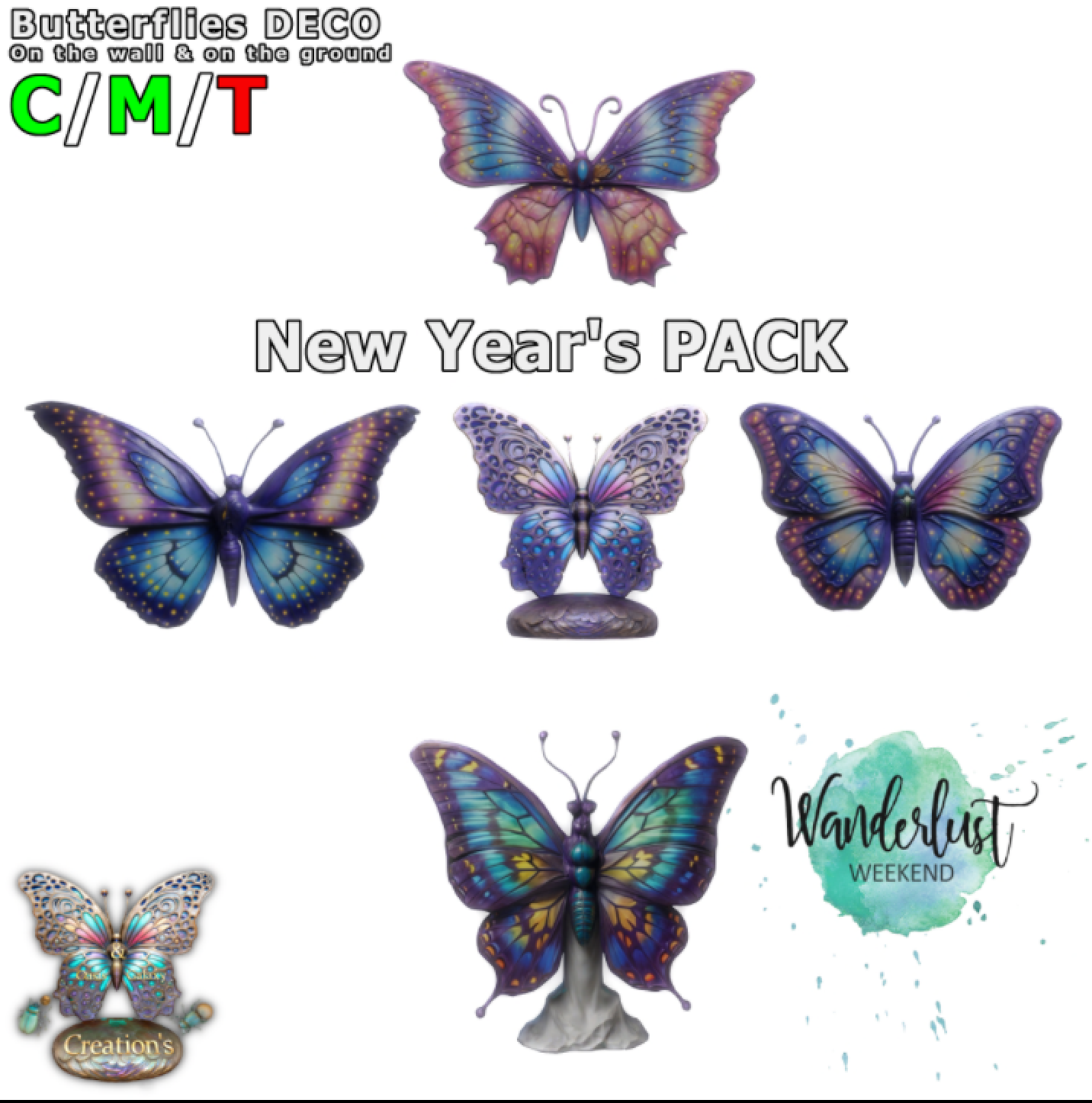 Oasis & Galaxy – Butterflies Deco