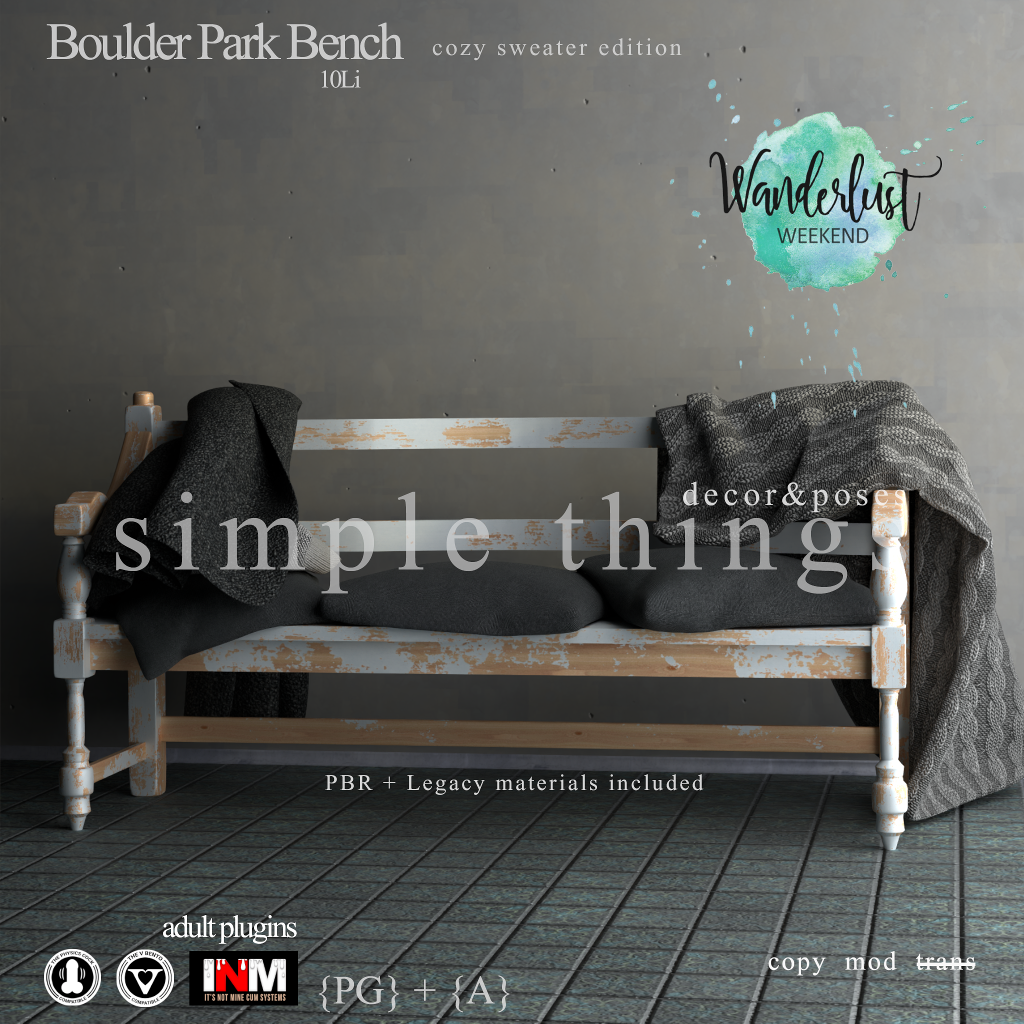 Simple Things – Boulder Park Bench Sweater