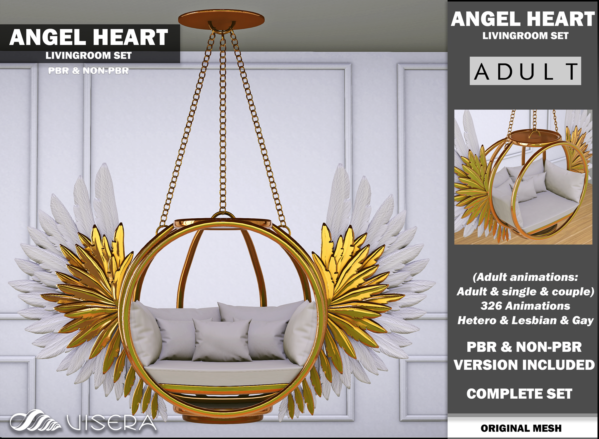 Visera – Angel Heart Living Room Set