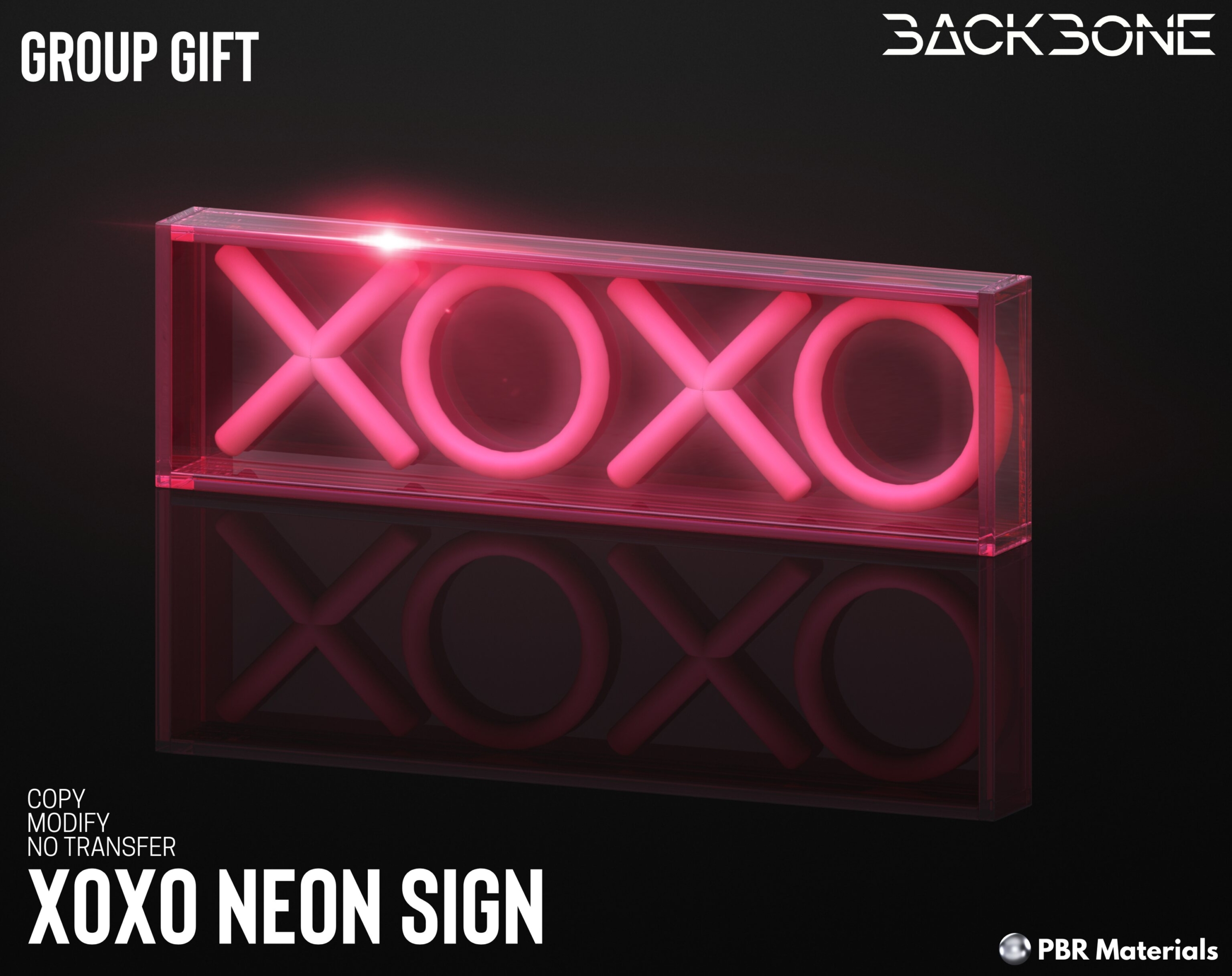 BackBone – Xoxo Neon Sign