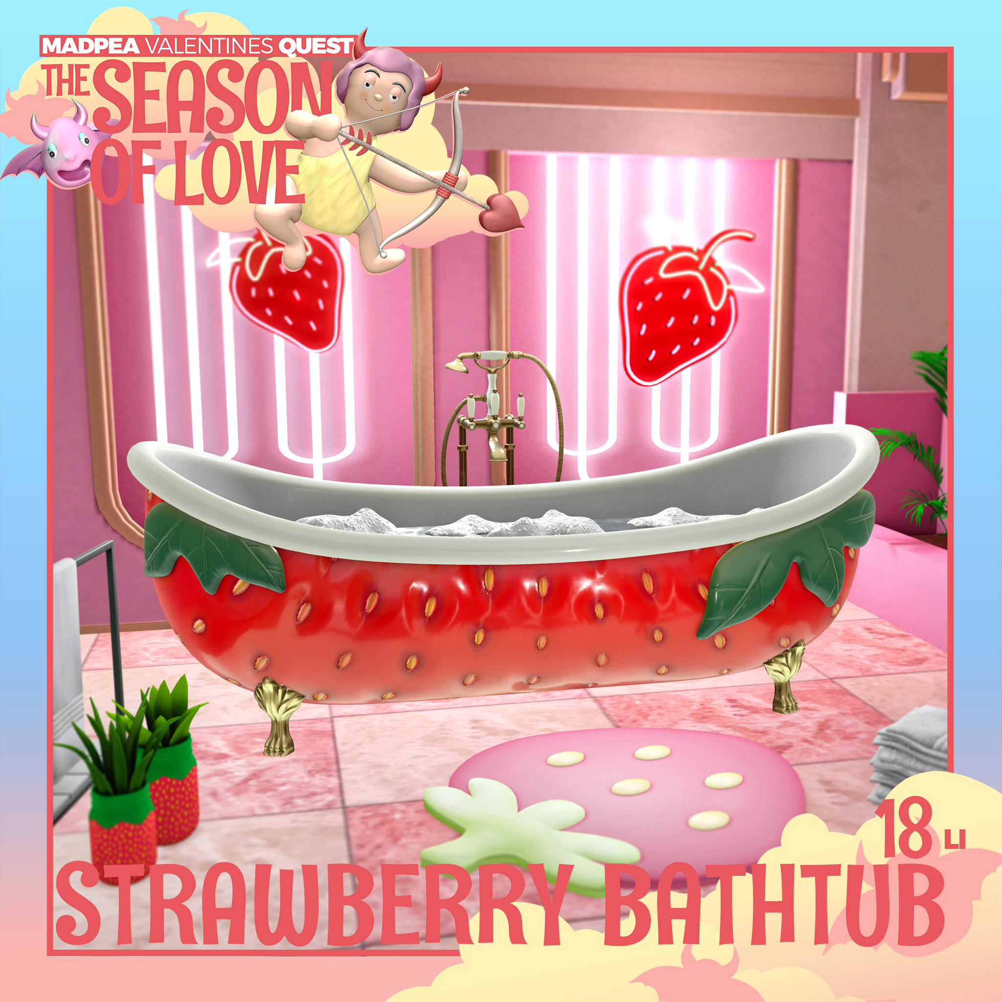 MadPea – Strawberry Bathtub