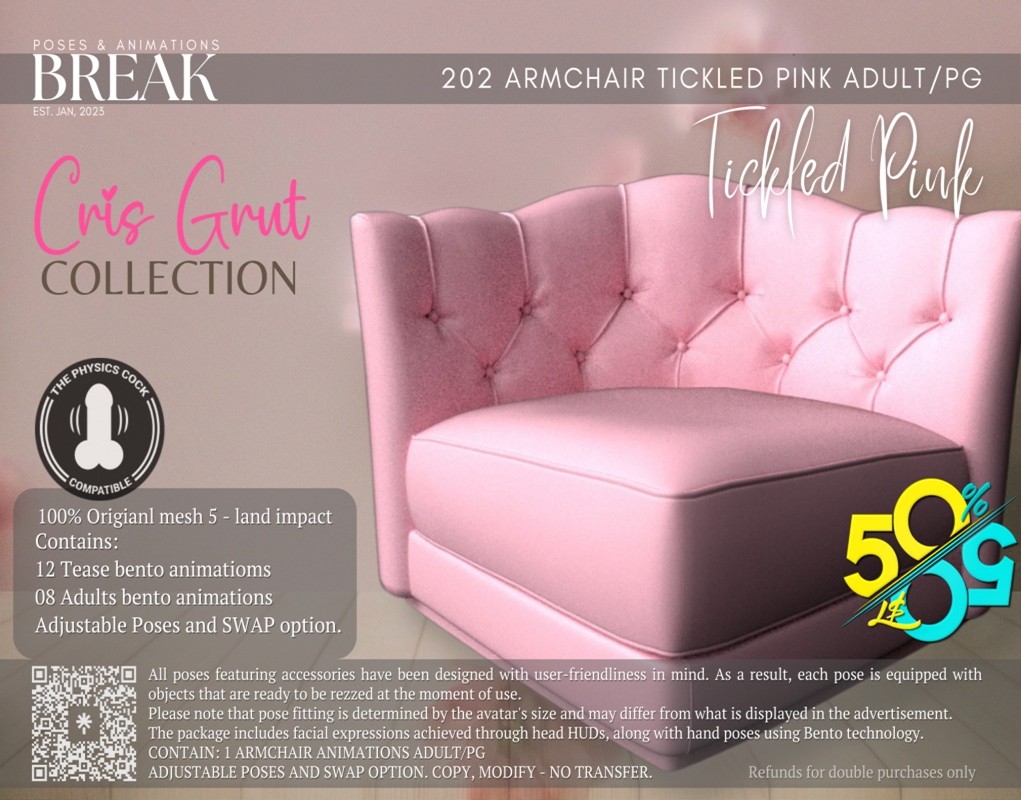 Break – Tickled Pink Armchair