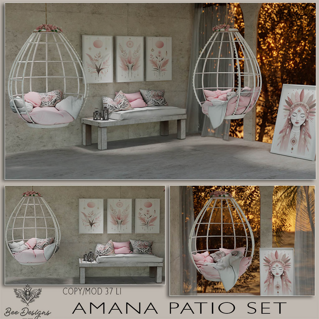 Bee Designs – Amana Patio Set