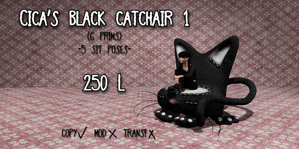 Cica’s – Black Cat Chair