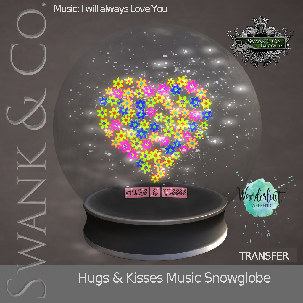 SWANK & Co. – Hugs Kisses Music Snowglobe