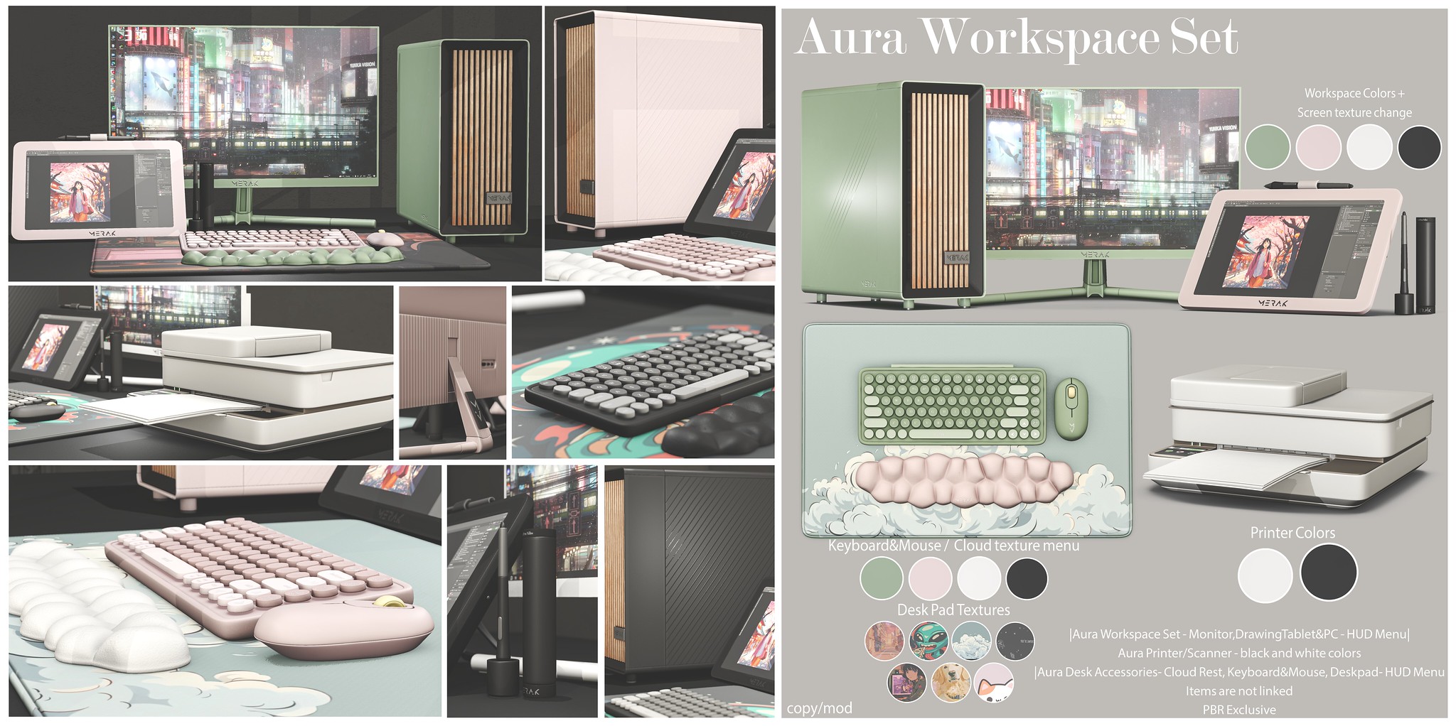 Merak – Aura Workspace Set