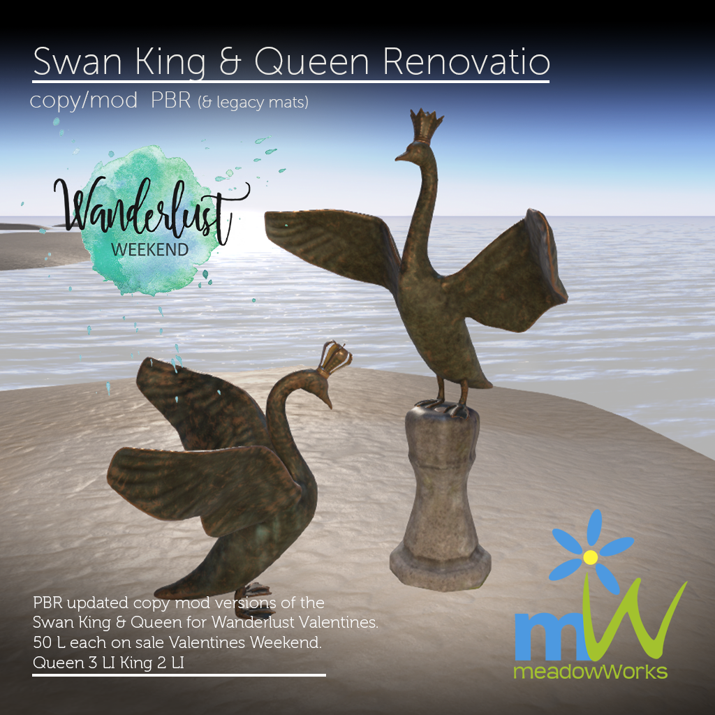 MeadowWorks – Swan King & Queen