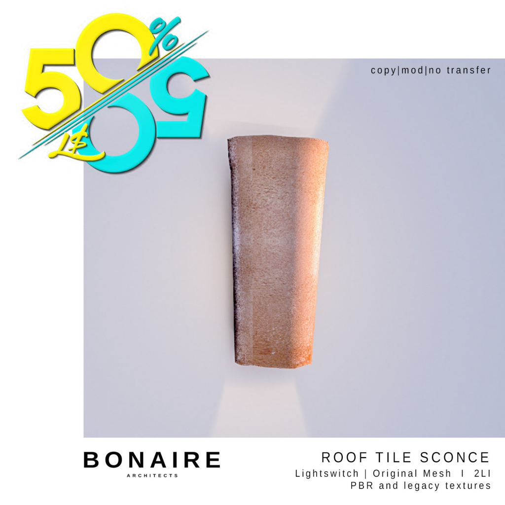 Bonaire – Roof Tile Sconce